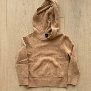 Crewcuts Kids Cashmere Tan Hoodie Sweater